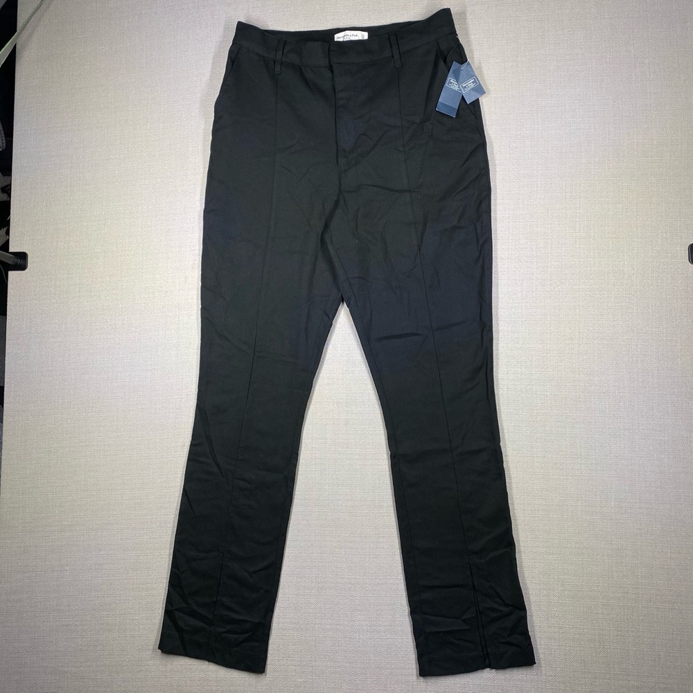 Abercrombie & Fitch Womens The Skinny Pants Ultra High Rise Black Size 31 NWT